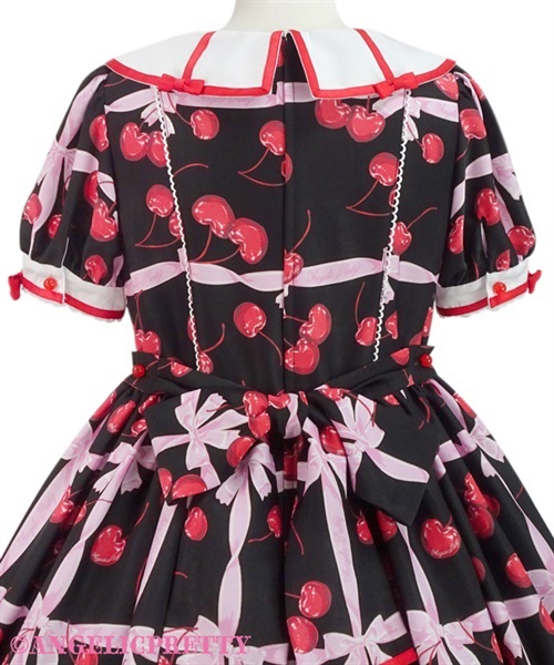 Charming Cherry One Piece - Black - Click Image to Close