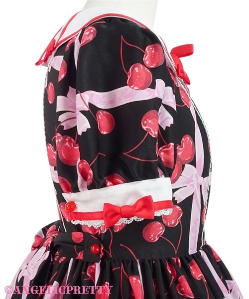 Charming Cherry One Piece - Black - Click Image to Close