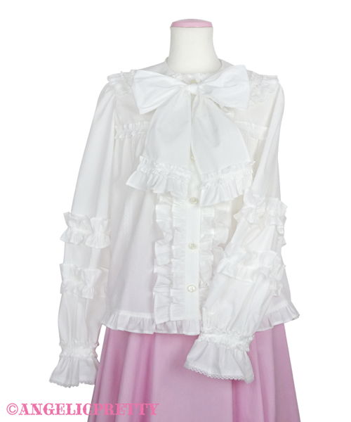 Charming Frill Blouse - White