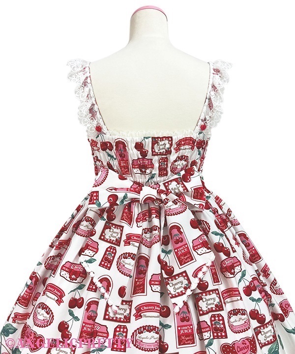 angelic pretty Cherry Jam Label JSK シロ Cherry Jam Label JSK ホワイト Angelic Pretty - メルカリ
