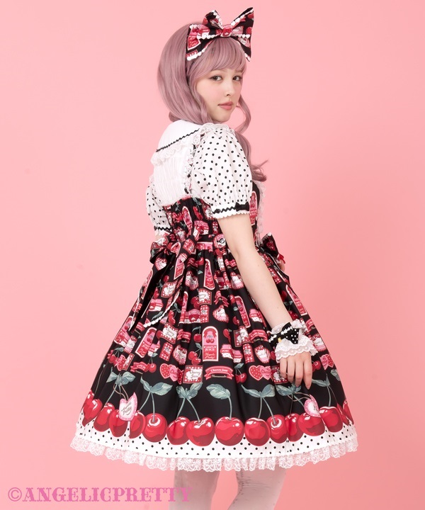 Cherry Jam Label Jumperskirt - Yellow