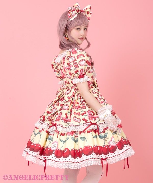 Cherry Jam Label Jumperskirt - Pink [252PJ05-020672-pk