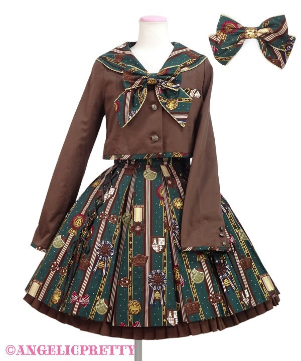 Chocolate Rosette School Set - Green