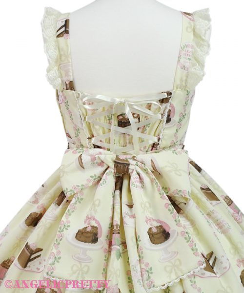 Chocolate Teatime Jumperskirt - Sax