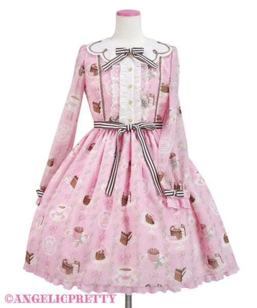 Chocolate Teatime One Piece - Pink