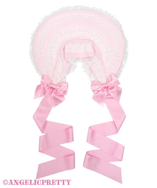 Classic Doll Half Bonnet - Pink - Click Image to Close