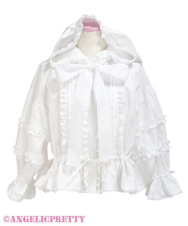 Classic Frill Hooded Blouse - Mint [252B03-060457-mt