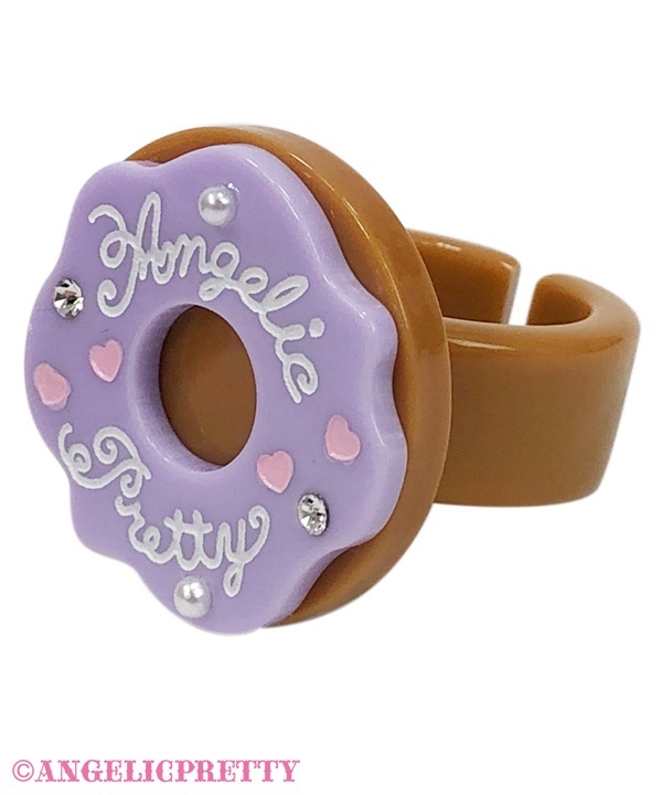 Colorful Donut Ring - Lavender - Click Image to Close
