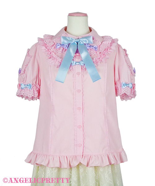 Colorful Star Blouse - Pink