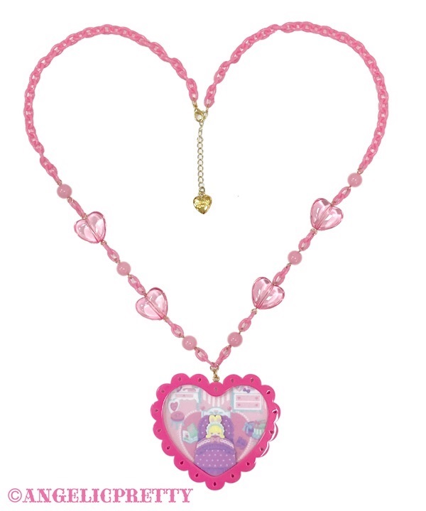 Compact Toys Necklace - Deep Pink