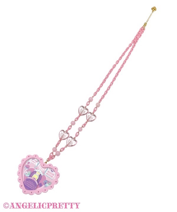Compact Toys Necklace - Deep Pink
