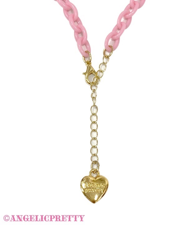 Compact Toys Necklace - Deep Pink