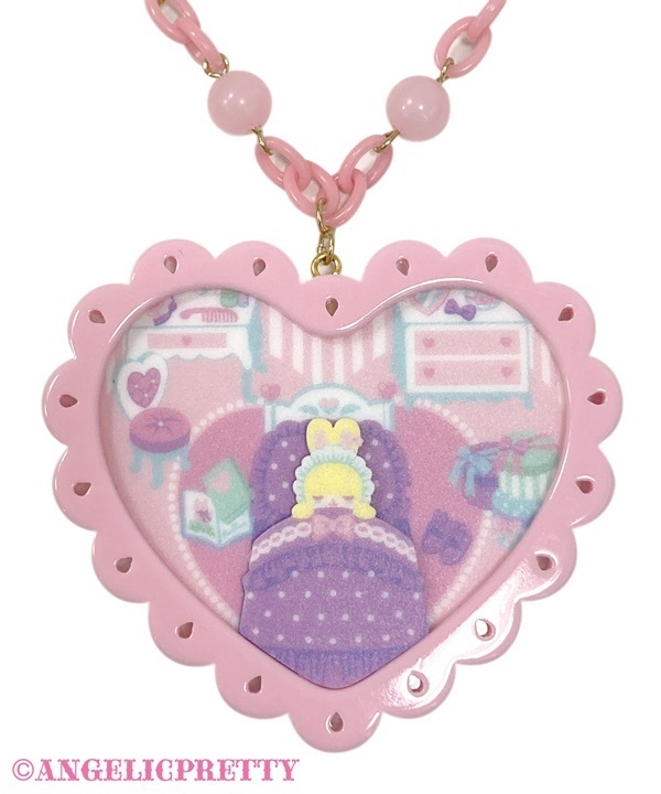 Compact Toys Necklace - Deep Pink