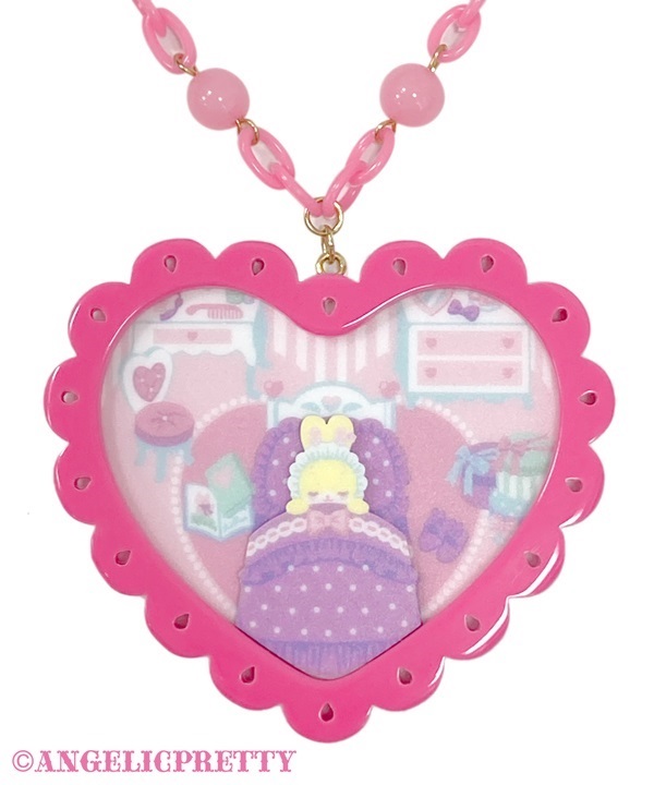Compact Toys Necklace - Deep Pink