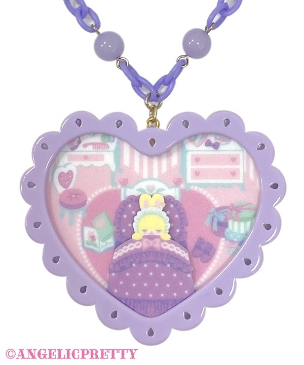 Compact Toys Necklace - Deep Pink