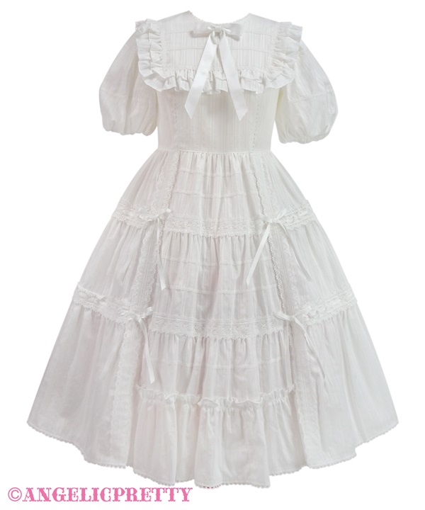 Cresendo Tiered One Piece - White
