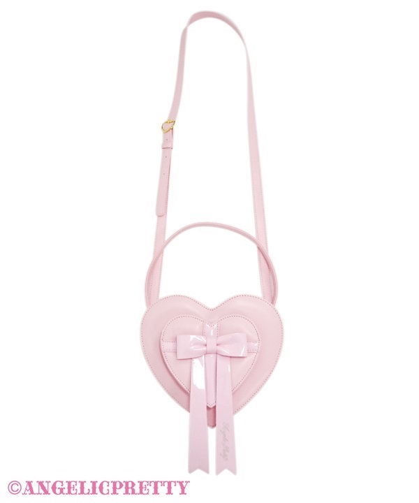 Cross Heart Shoulder Bag - Pink