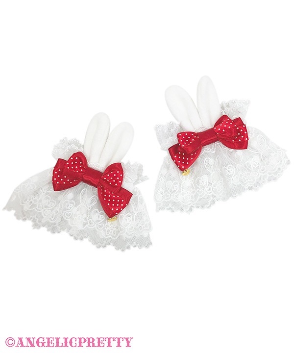 Cute Bunny Wristcuff - Red