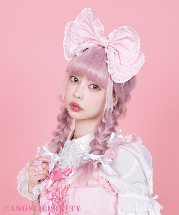 Cute Frill Headbow - Sax