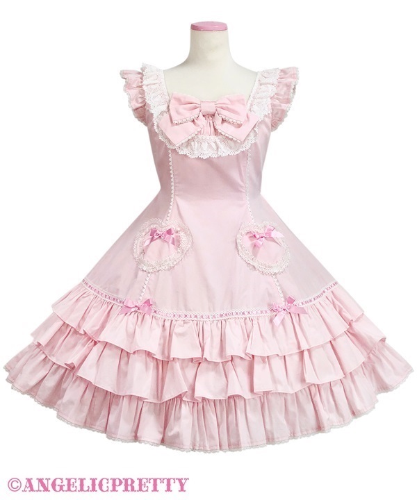Cute Heart Jumperskirt - Pink