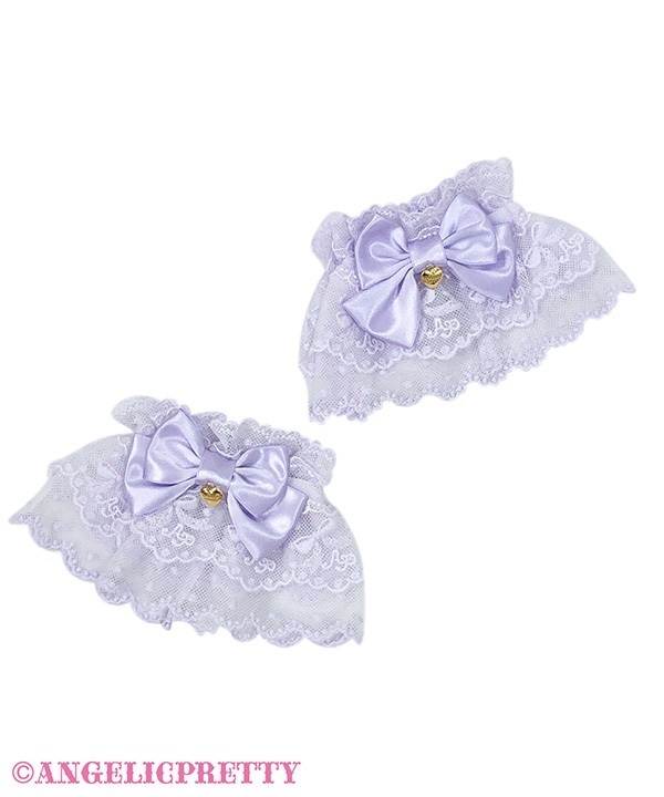 Cute Ribbon Wristcuffs - Lavender