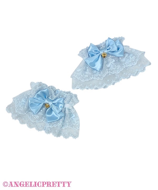 Cute Ribbon Wristcuffs - Sax
