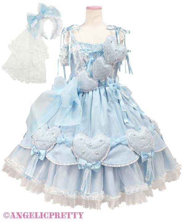 Cutest Heart Dress Set - Sax Cutest Heart Dress Set - Sax