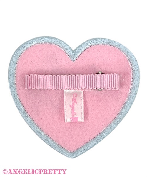 Decoration Heart Patch Clip - Lavender