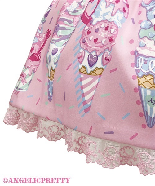 Decoration Ice Cream Jumperskirt - Pink [242PJ06-020648-pk