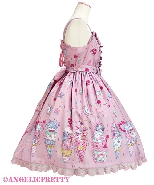 Decoration Ice Cream Jumperskirt - White