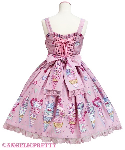 Decoration Ice Cream Jumperskirt - White