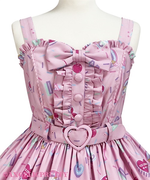 Decoration Ice Cream Jumperskirt - White