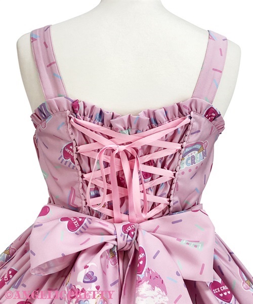 Decoration Ice Cream Jumperskirt - White