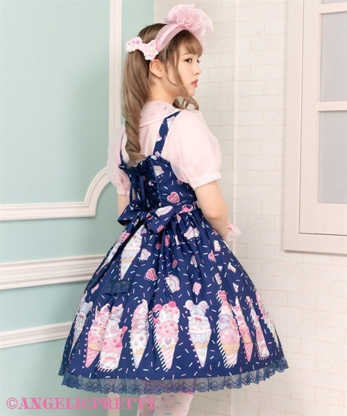 Decoration Ice Cream Jumperskirt - White