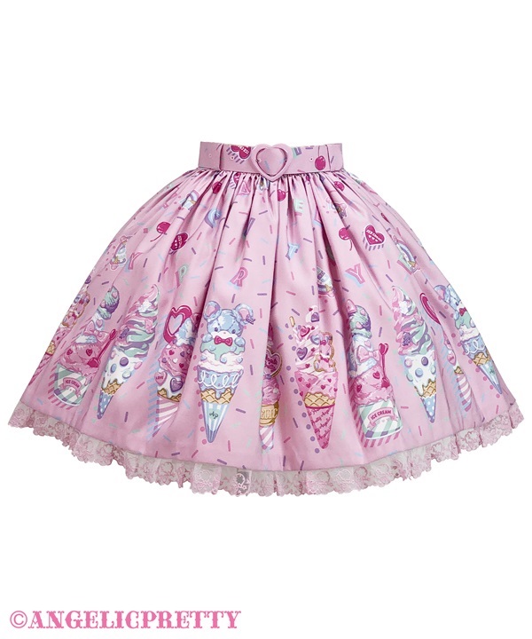 Decoration Ice Cream Skirt - Pink - Click Image to Close