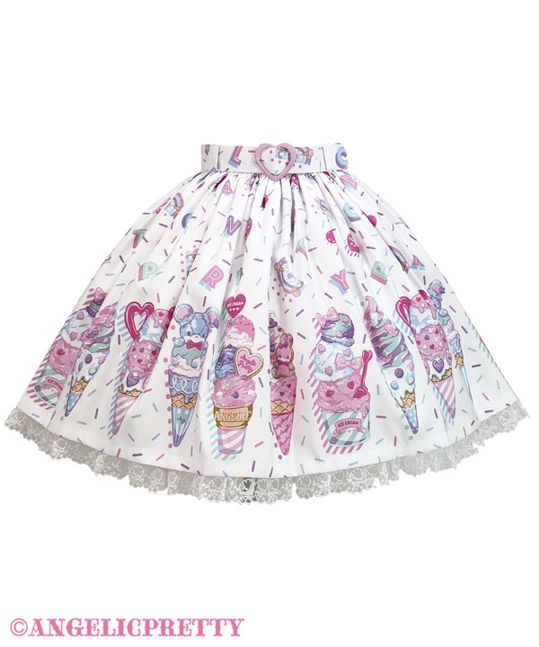 Decoration Ice Cream Skirt - White