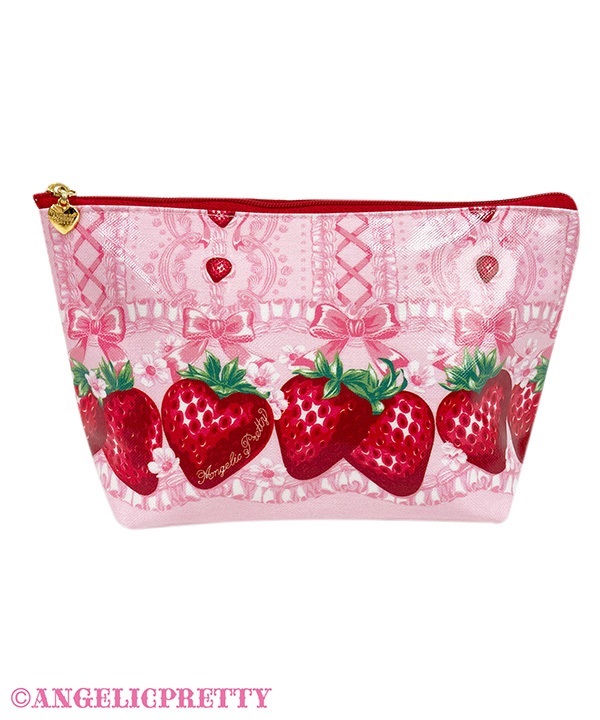 Decoration Strawberry Pouch - Pink