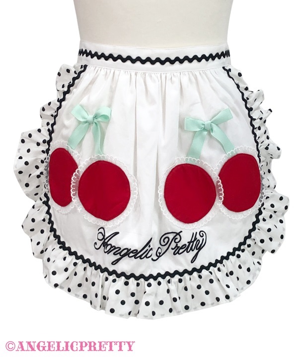 Delicious Cherry Apron - Black