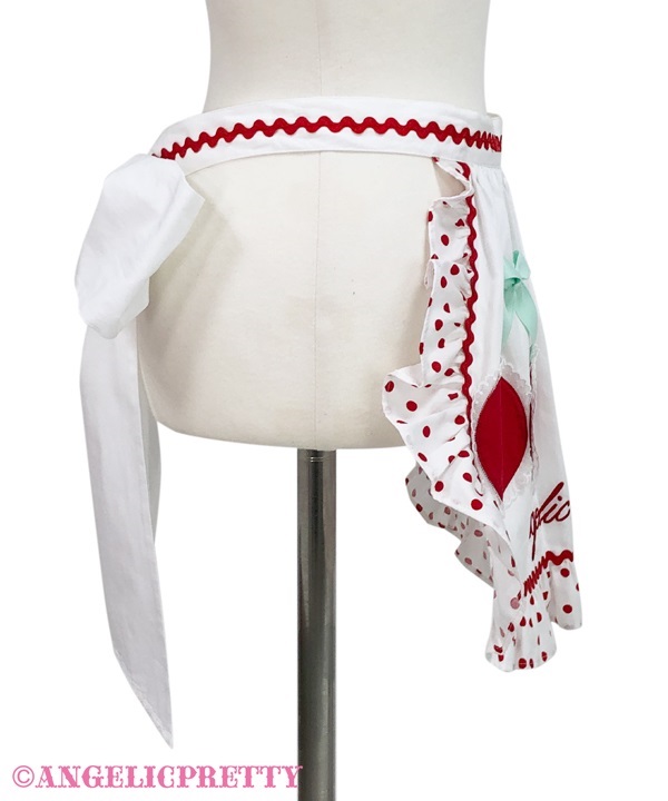 【2025秋冬新作】 Delicious Cherry Apron - Black [252D05-160078-bk] - $150.00 小物