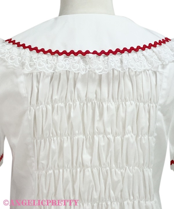 Delicious Cherry Blouse - White - Click Image to Close