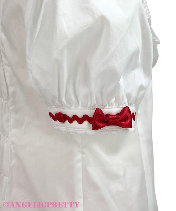 Delicious Cherry Blouse - White - Click Image to Close
