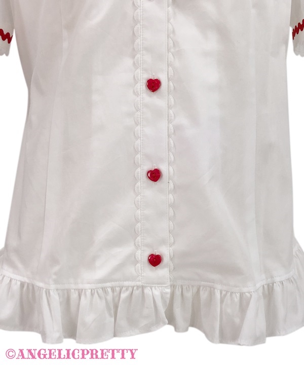 Delicious Cherry Blouse - White - Click Image to Close