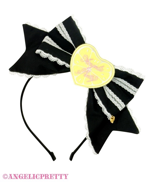 Delicious Lemonade Headbow - Black