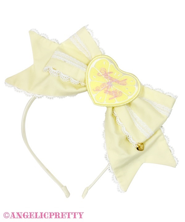 Delicious Lemonade Headbow - Yellow