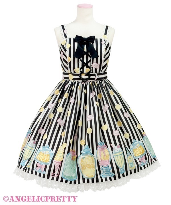 Delicious Lemonade Jumperskirt - Black