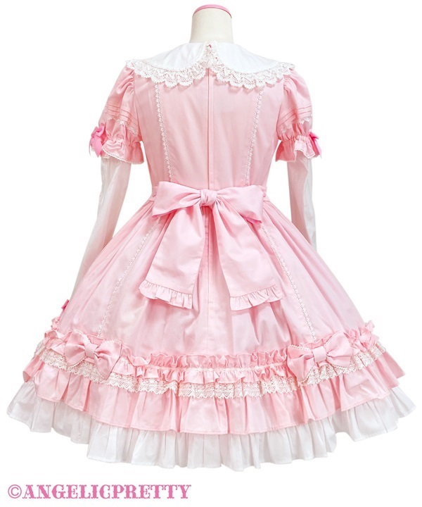 Dolly Girl Detachable Sleeve One Piece - Wine [242O08-030619