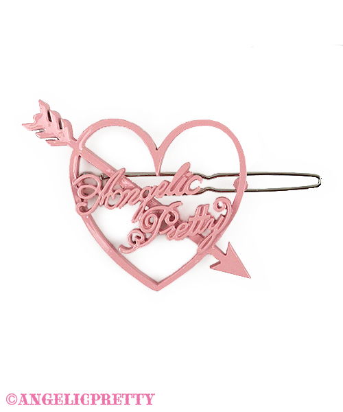 Dolly Heart Hair Pin - Pink
