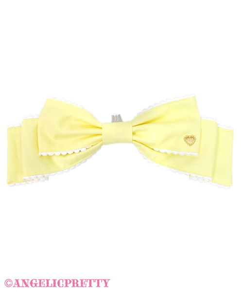 Dolly Heroine Ribbon Comb - Yellow