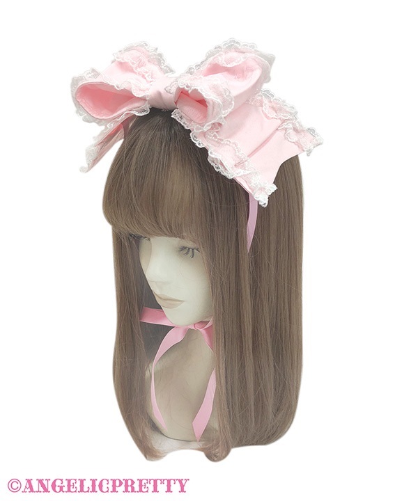 Dolly Heroine Ribbon Headbow - Black