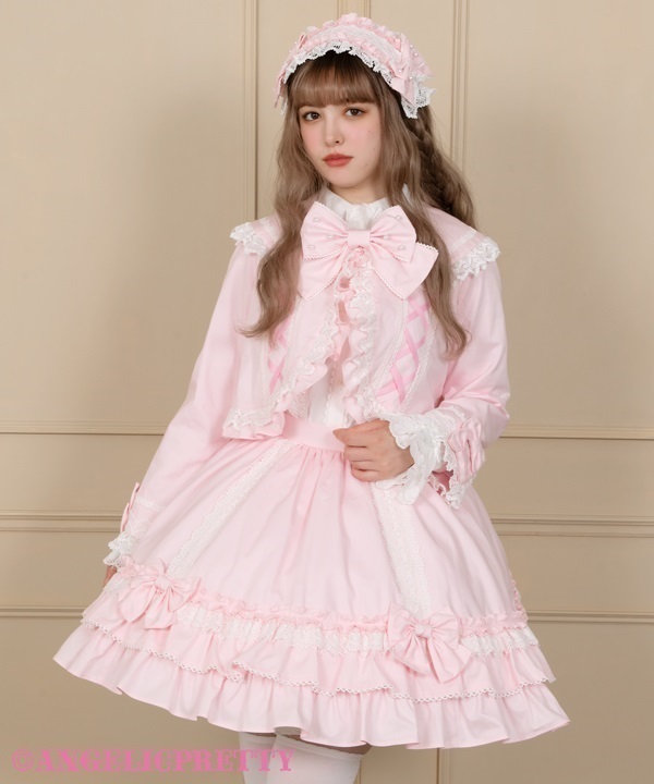 Dolly Lace Up Bolero - Pink [252C08-050131-pk] - $304.00 : Angelic